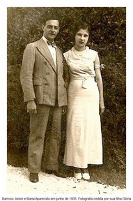 Barroso Júnior e a esposa Maria Aparecida